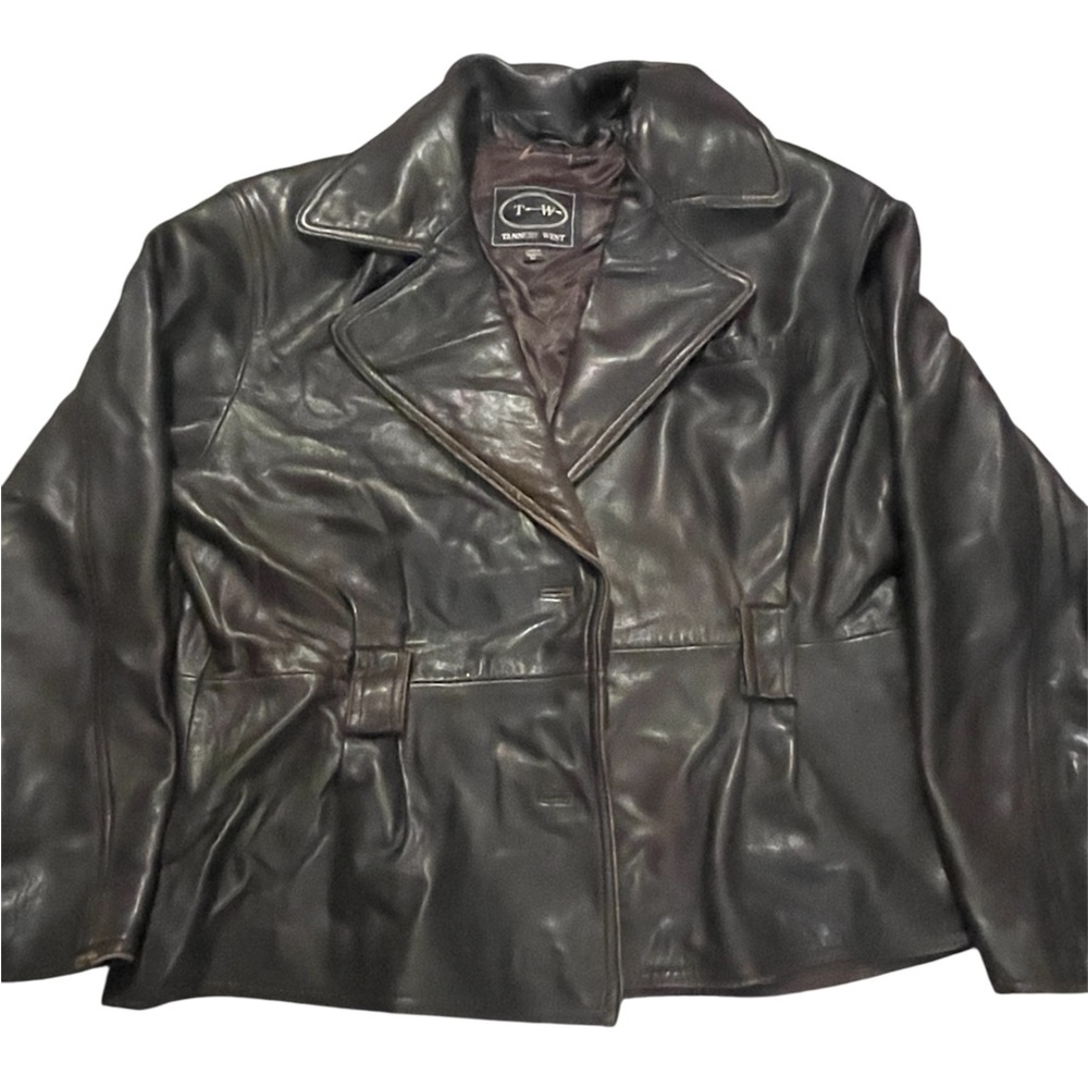 Vintage Tannery West Dark Leather Jacket